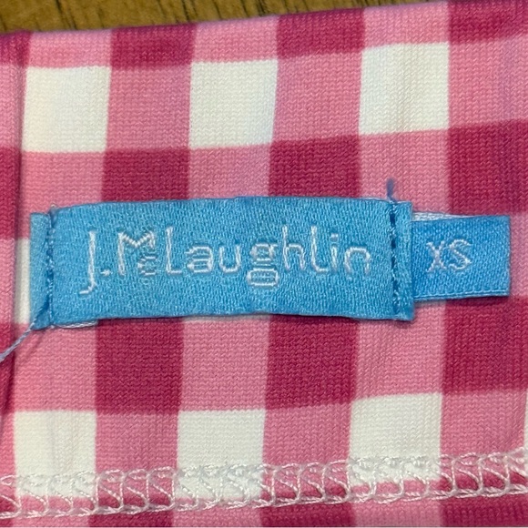 J. McLaughlin Pink Checkered Mini Skirt - Picture 2 of 6